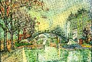 Paul Signac saint martin kanalen oil on canvas